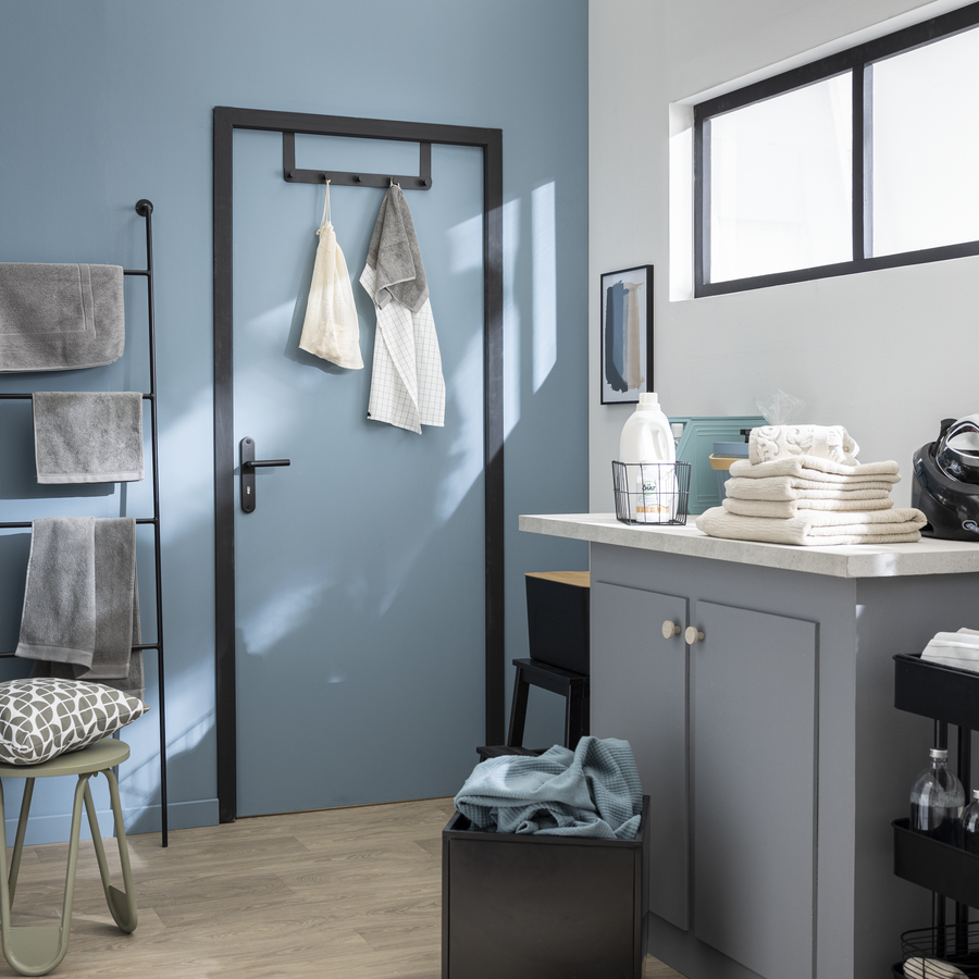 COAT RACK 5 HOOKS FOR DOOR AXEL BLACK SPACEO