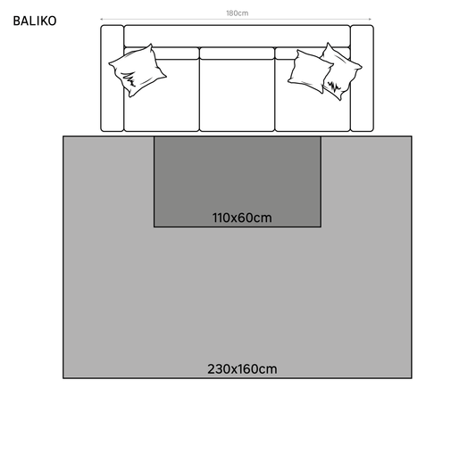 Bricocenter TAPPETO BALIKO 60X110 CM JUTA