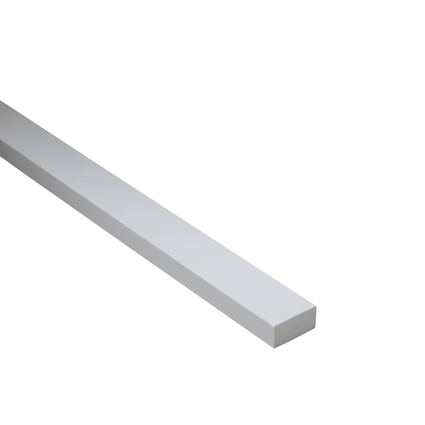 Bricocenter PROFILO RETTANGOLARE PIENO IN PVC 20X10MM 1M BIANCO OPACO