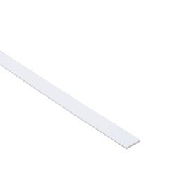 PVC FLAT PROFILE 15x2MM 1M WHITE O