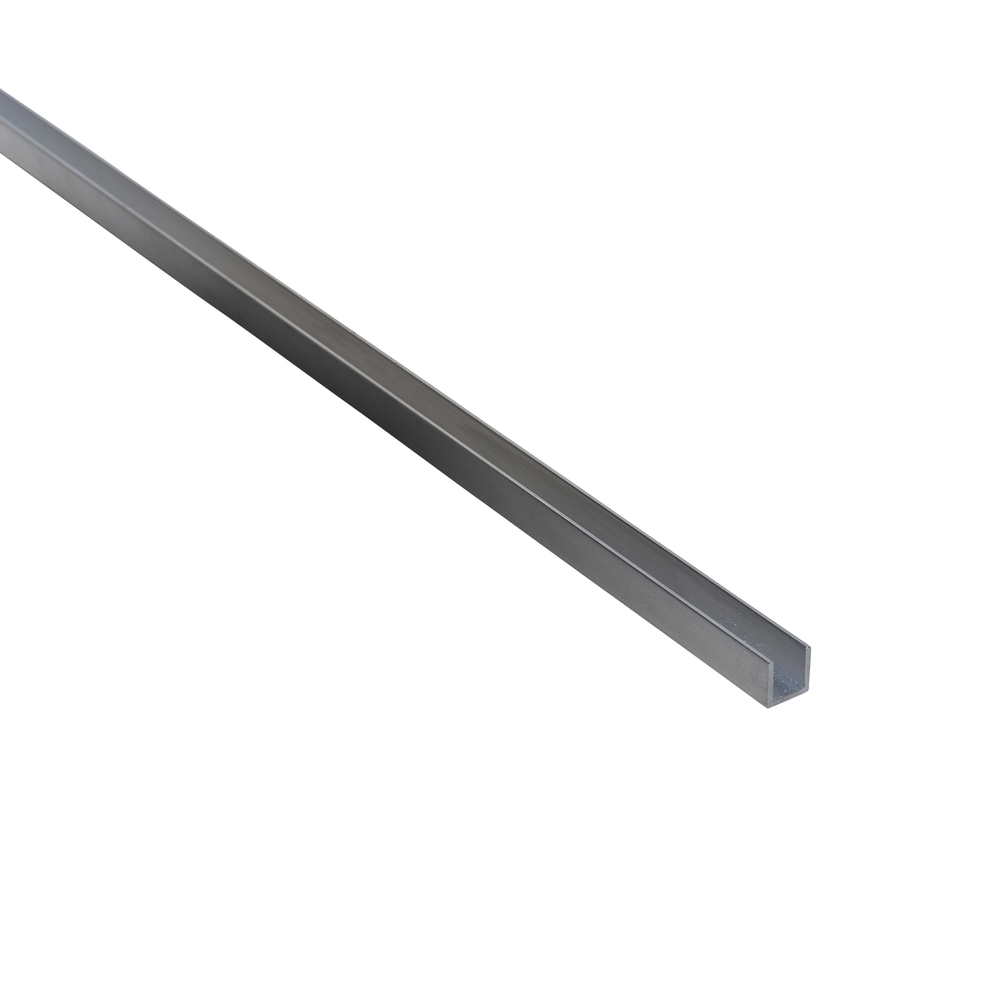 10X15X1MM ANODIZED ALUMINUM U PROFILE 2.5M MATTE