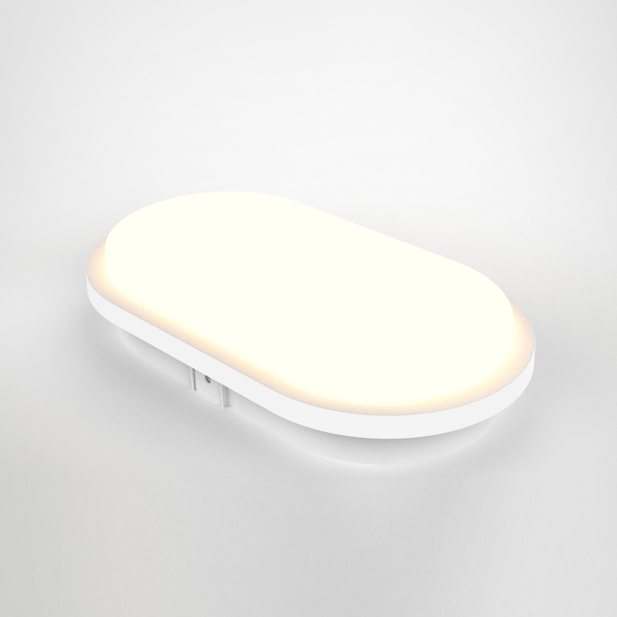 Bricocenter EZY CEILING LIGHT PLASTIC WHITE 27 CM LED 20W NATURAL LIGHT IP65