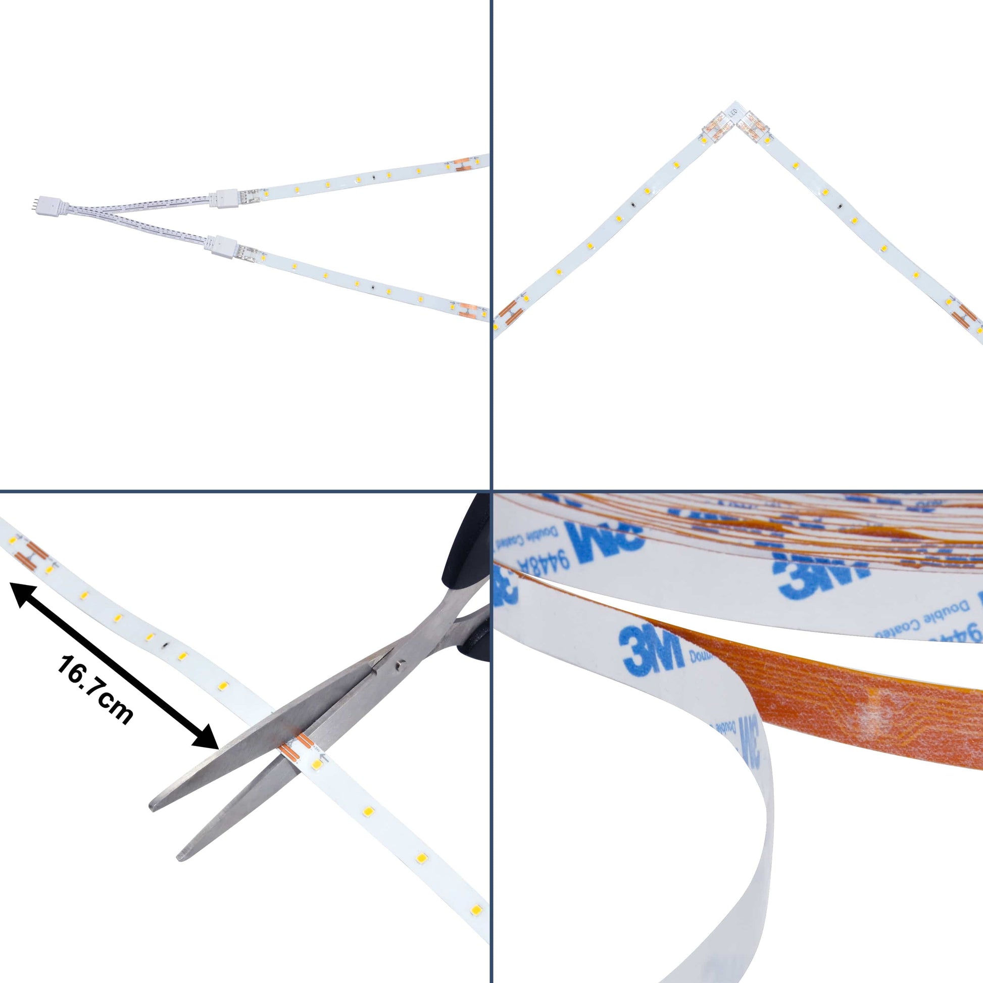 Bricocenter KIT STRISCIA LED ALBO 2X10M 52W LUCE NATURALE