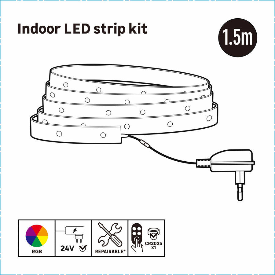 Bricocenter LED STRIP KIT 1.5MT 6W RGB