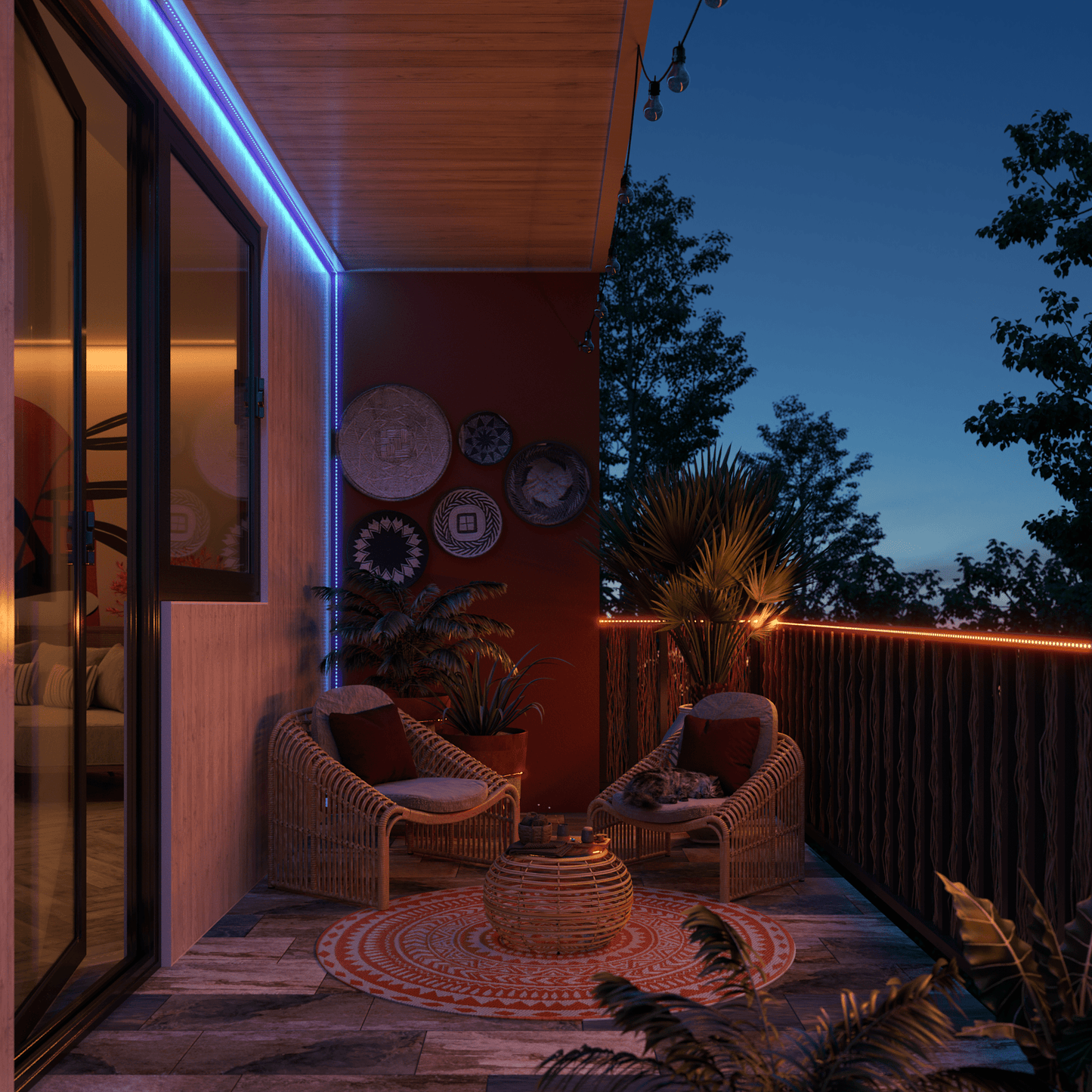 Bricocenter KIT STRISCIA LED SEBA 5M 22W EGB MUSIC IP65