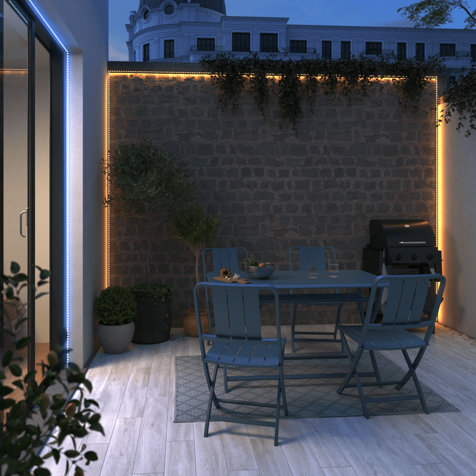 Bricocenter KIT STRISCIA LED SEBA 5M 22W EGB MUSIC IP65