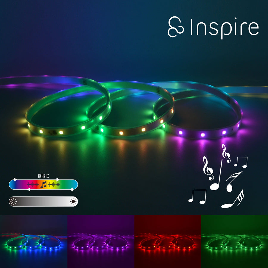 Bricocenter KIT STRISCIA LED SEBA 5M 22W EGB MUSIC IP65