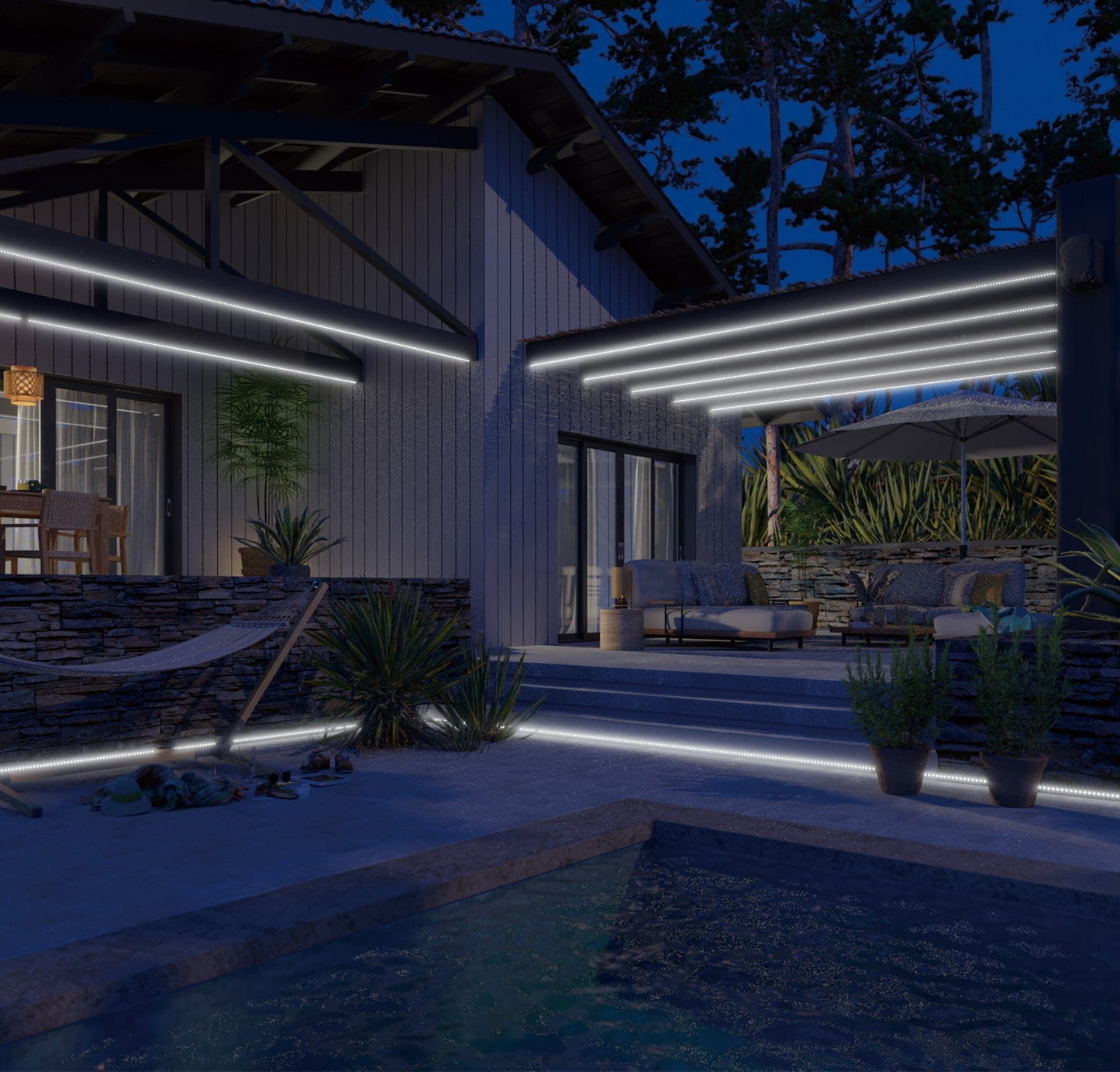 Bricocenter KIT STRISCIA LED FLEXOUT 5M 46W LUCE FREDDA IP65
