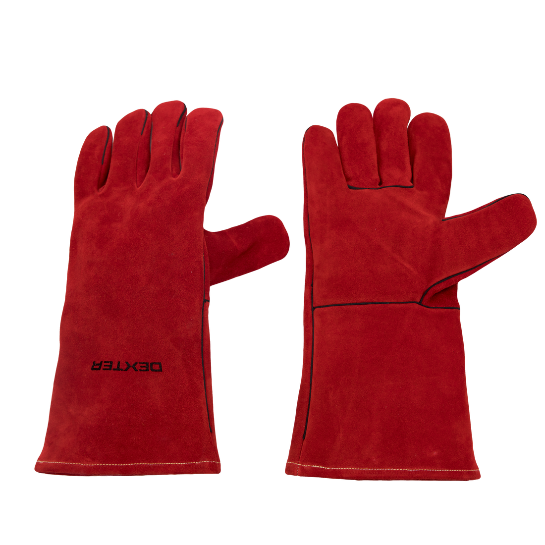 DEXTER LEATHER, POLYESTER AND COTTON WELDING GLOVES SIZE 11XXL