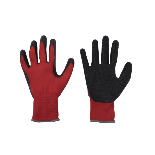 Bricocenter DEXTER GLOVES 10 PAIRS FOR HANDLING SIZE 9L NYLON LATEX PALM