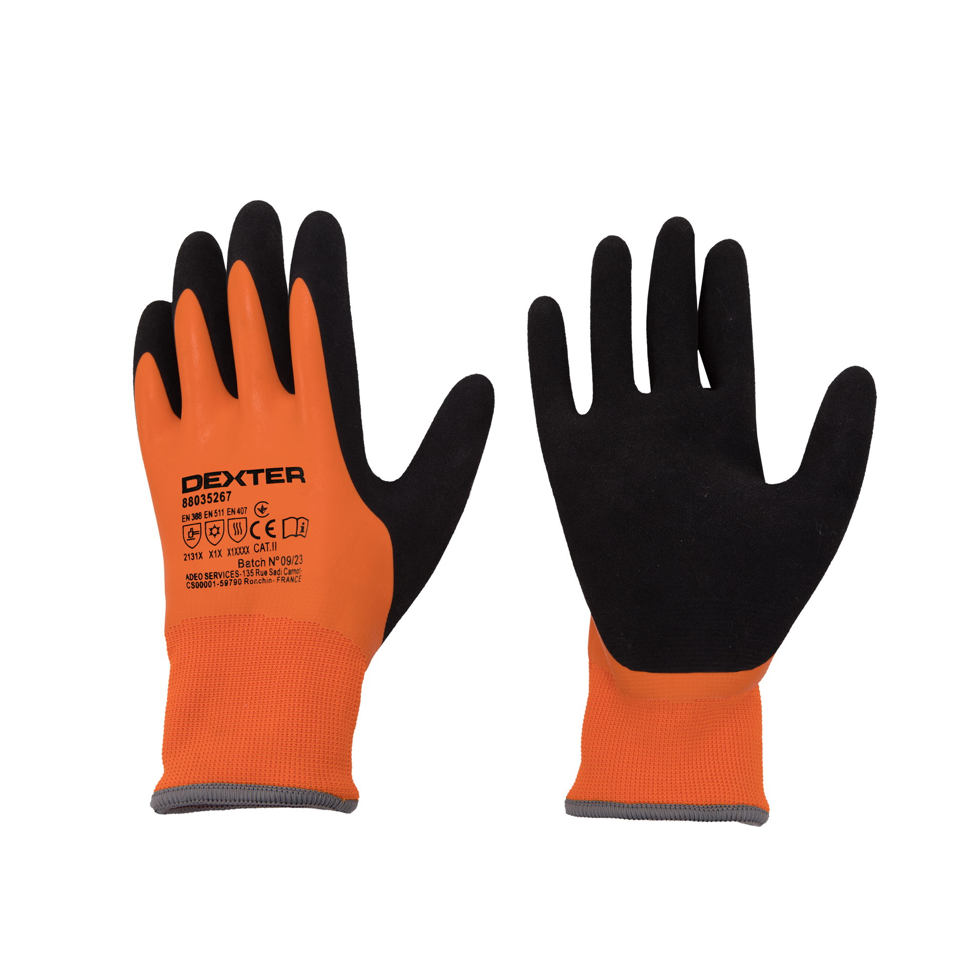 DEXTER HEAT AND COLD PROOF, TOUCH SCREEN, WATER RESISTANT GLOVES SIZE 10XL