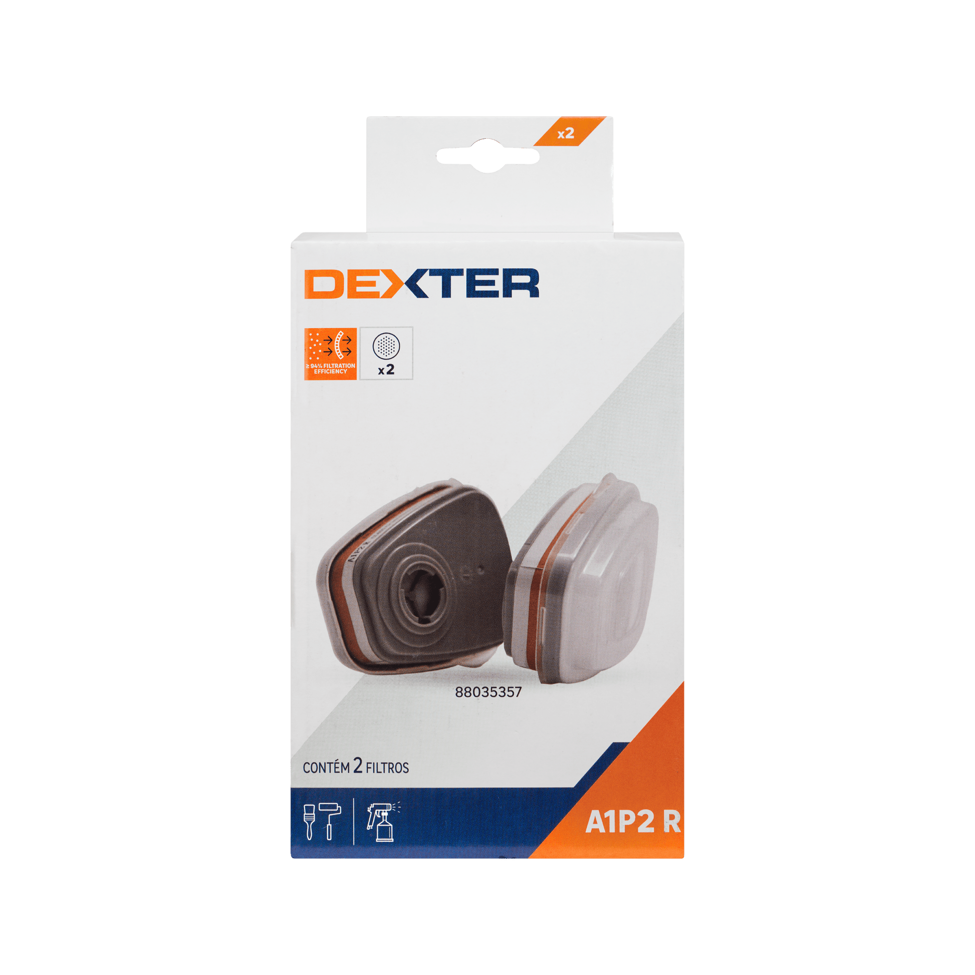 Bricocenter DEXTER ABEK1P3 R ABS AND ACTIVATED CARBON FILTERS 2PCS