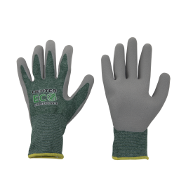 DEXTER WORK GLOVES RECYCLED POLYESTER AND LATEX COATED PALM SIZE 10