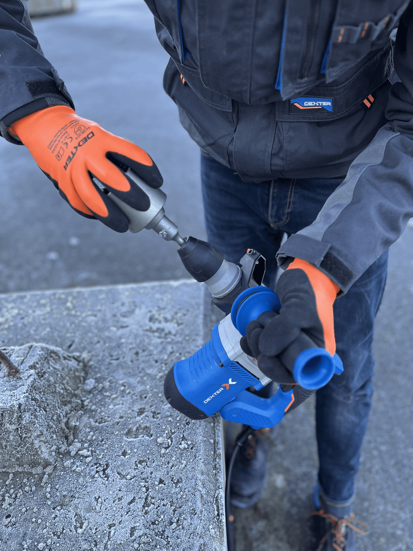 Bricocenter DEXTER TOUCH SCREEN CONSTRUCTION GLOVES SIZE 10XL COLD-RESISTANT WATER RESISTANT