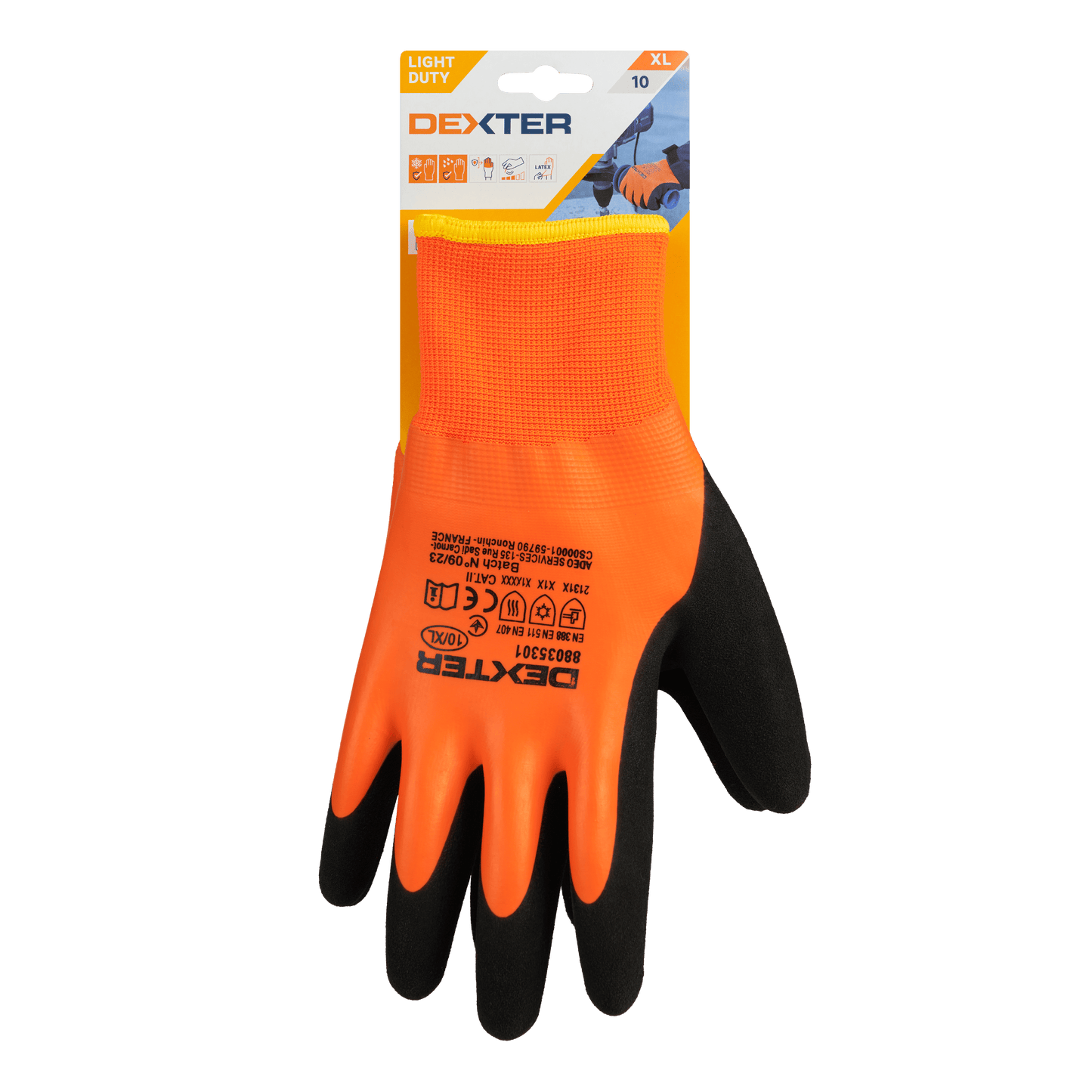Bricocenter DEXTER TOUCH SCREEN CONSTRUCTION GLOVES SIZE 10XL COLD-RESISTANT WATER RESISTANT