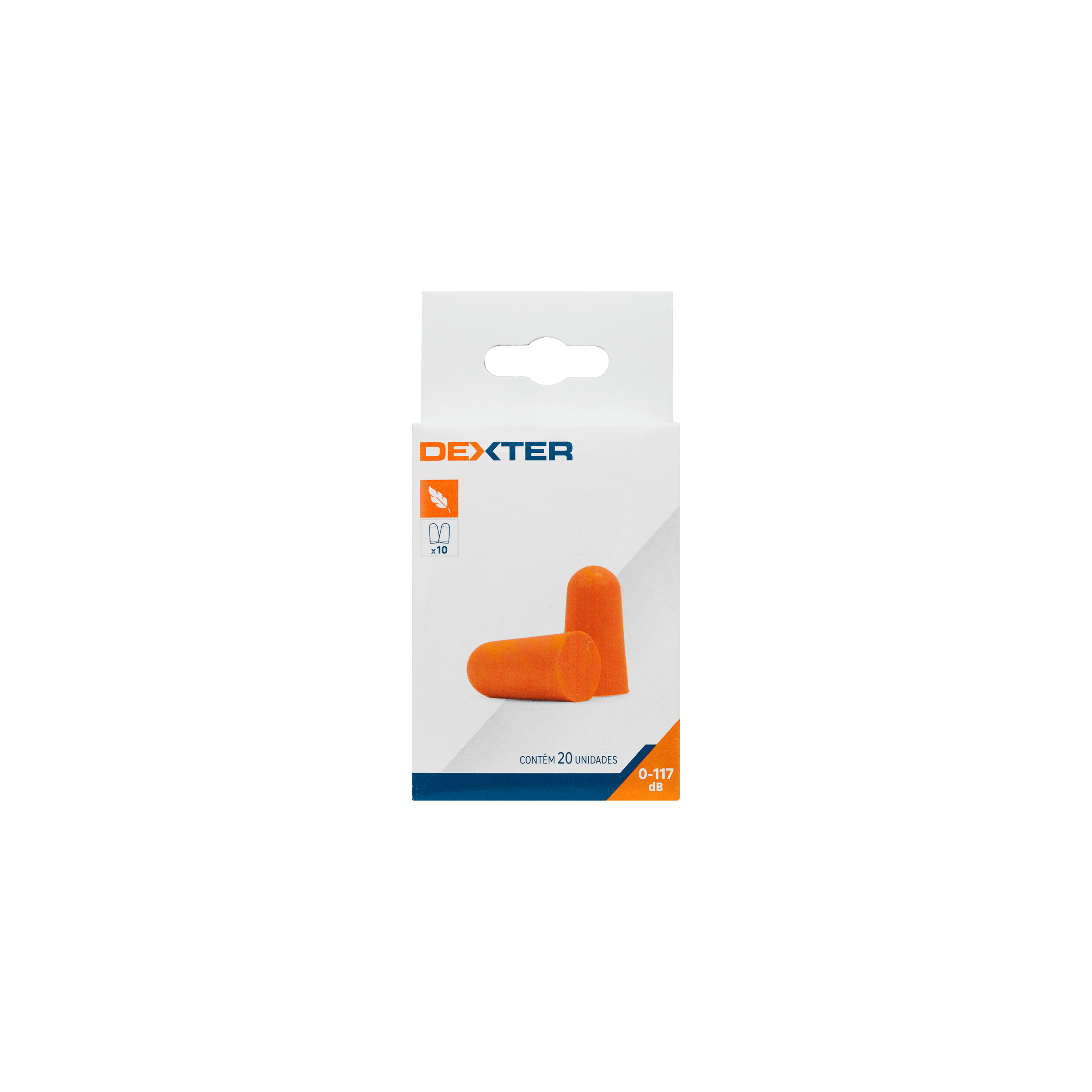 10 PAIRS DEXTER DISPOSABLE EARPLUGS 37DB