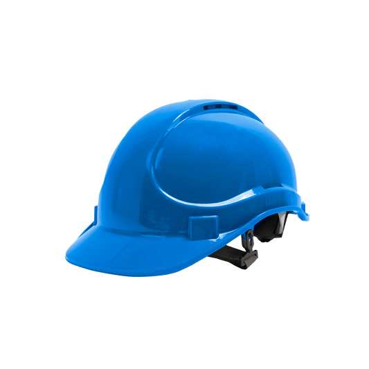 Bricocenter DEXTER BLUE SAFETY HELMET WITH CHIN STRAP AND HDPE AND PVC ADJUSTMENT SYSTEM