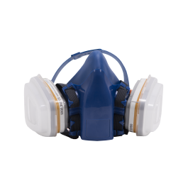 DEXTER CARTRIDGE FACIAL SEMI-MASK WITH 2 FILTERS A1P2R ABS AND ACTIVATED CHARCOAL