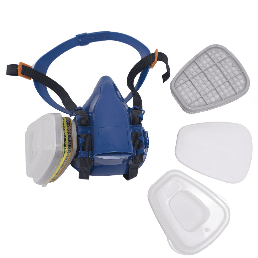 Bricocenter DEXTER CARTRIDGE HALF MASK WITH 2 ABEK1P3 R ABS AND ACTIVATED CHARCOAL FILTERS