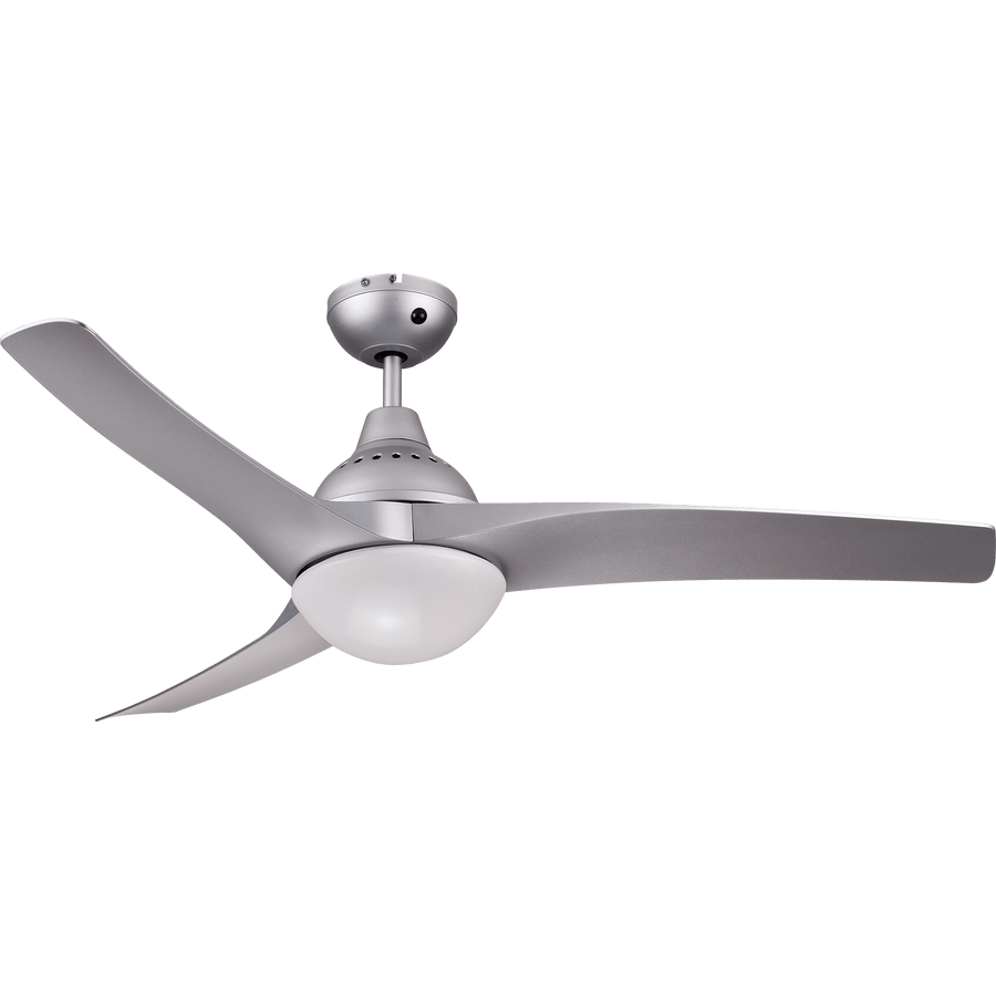 Bricocenter VENTILATORE DA SOFFITO TOKYO PLASTICA SILVER D132 2XE27=46W 3 PALE