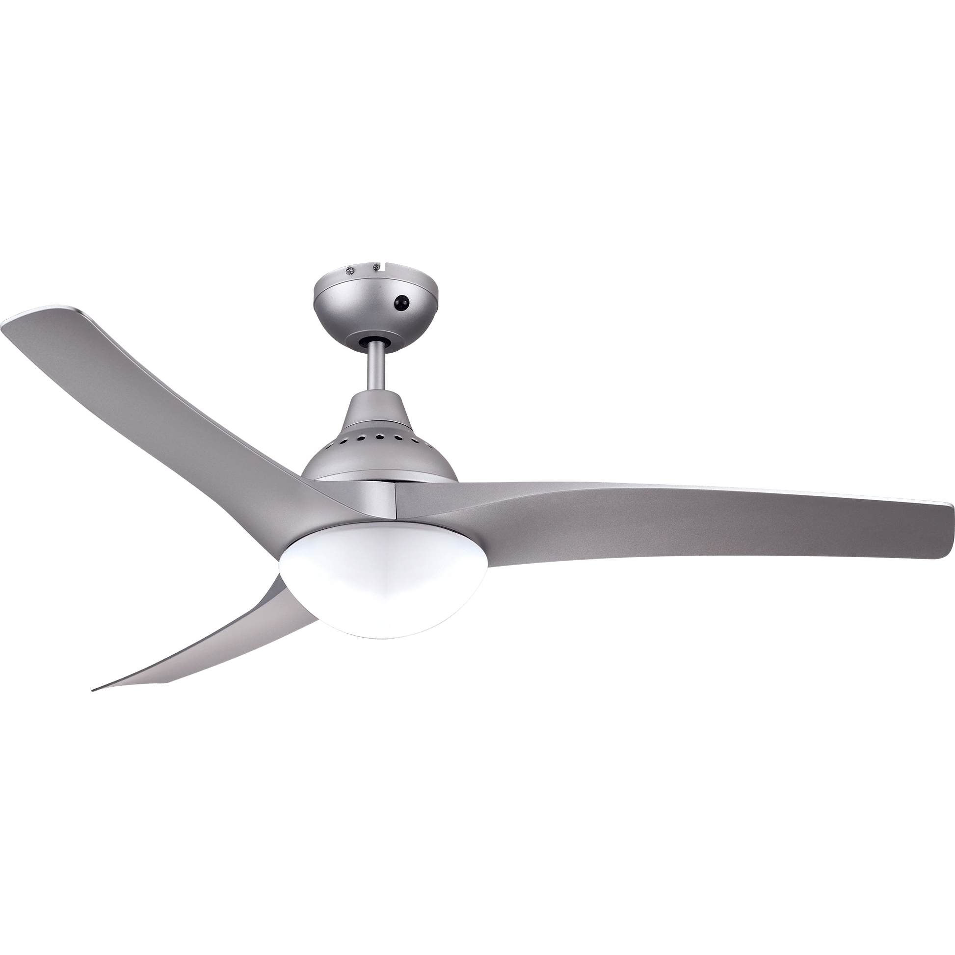 Bricocenter VENTILATORE DA SOFFITO TOKYO PLASTICA SILVER D132 2XE27=46W 3 PALE