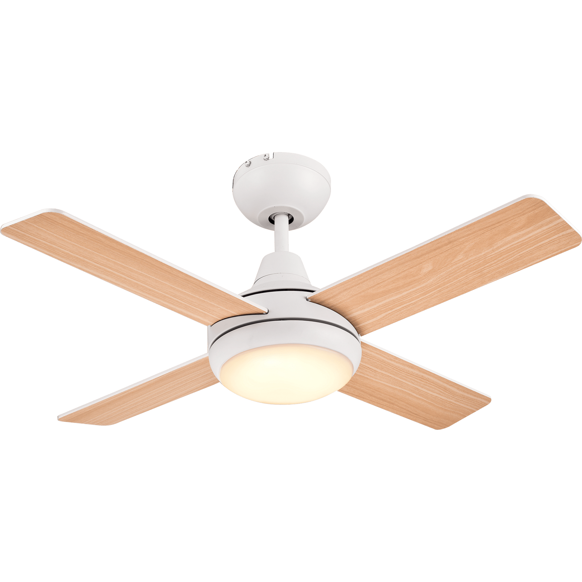 Bricocenter VENTILATORE DA SOFFITTO AVEIRO LEGNO E METALLO D91 CM LED 15W 4 PALE CCT DIMMERABILE