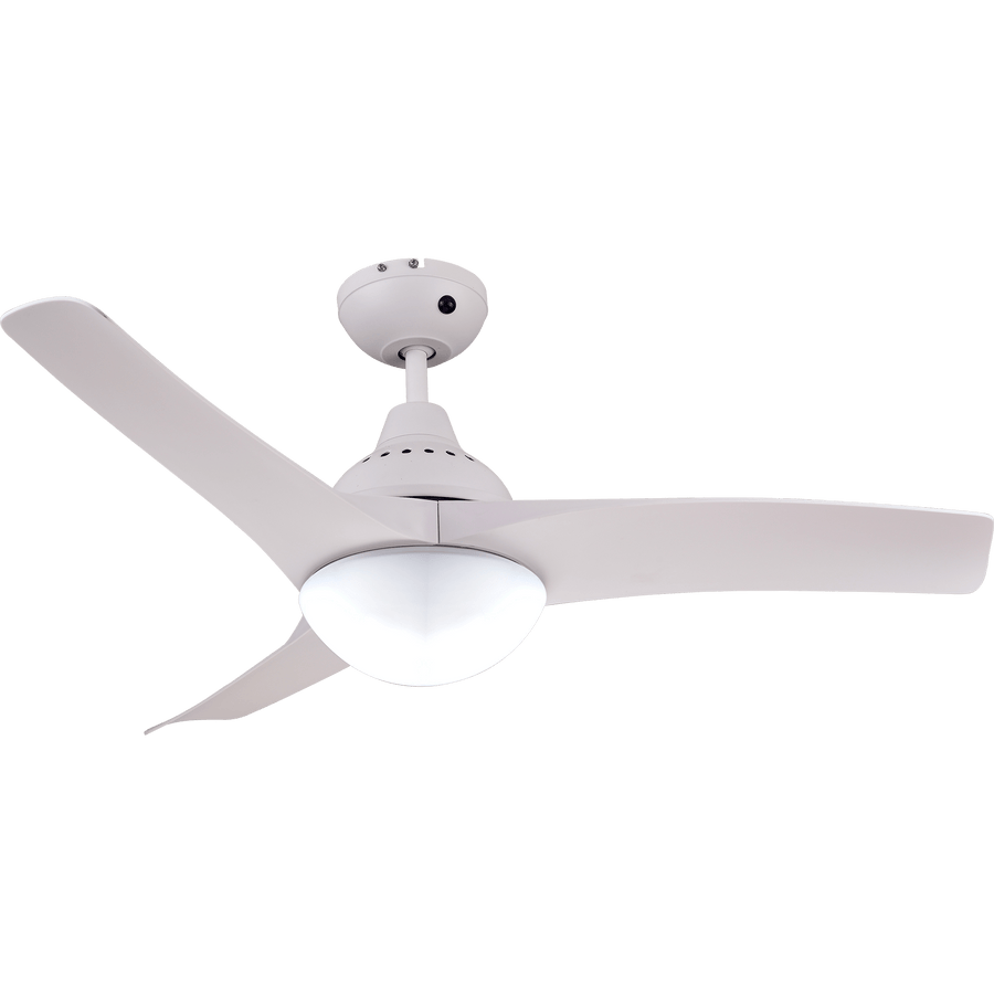 Bricocenter ARUBA CEILING FAN 3 BLADES D112 2XE27 46W PLASTIC WHITE