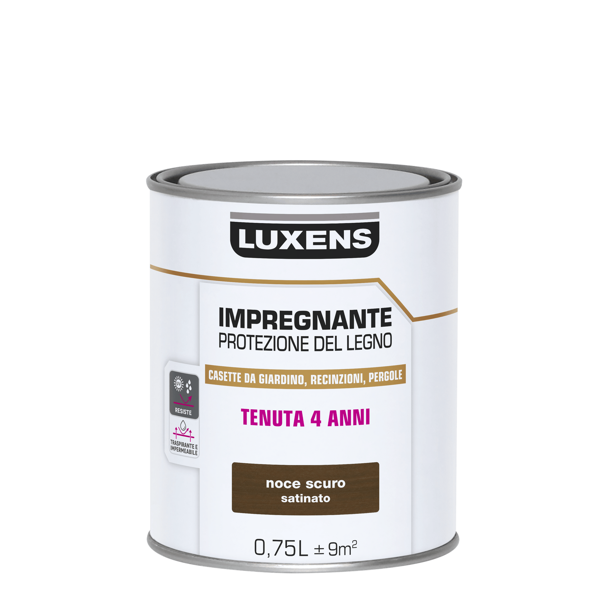 WATER-BASED WOOD PRESERVATIVE ANTIQUE WALNUT LUXENS 750 ML