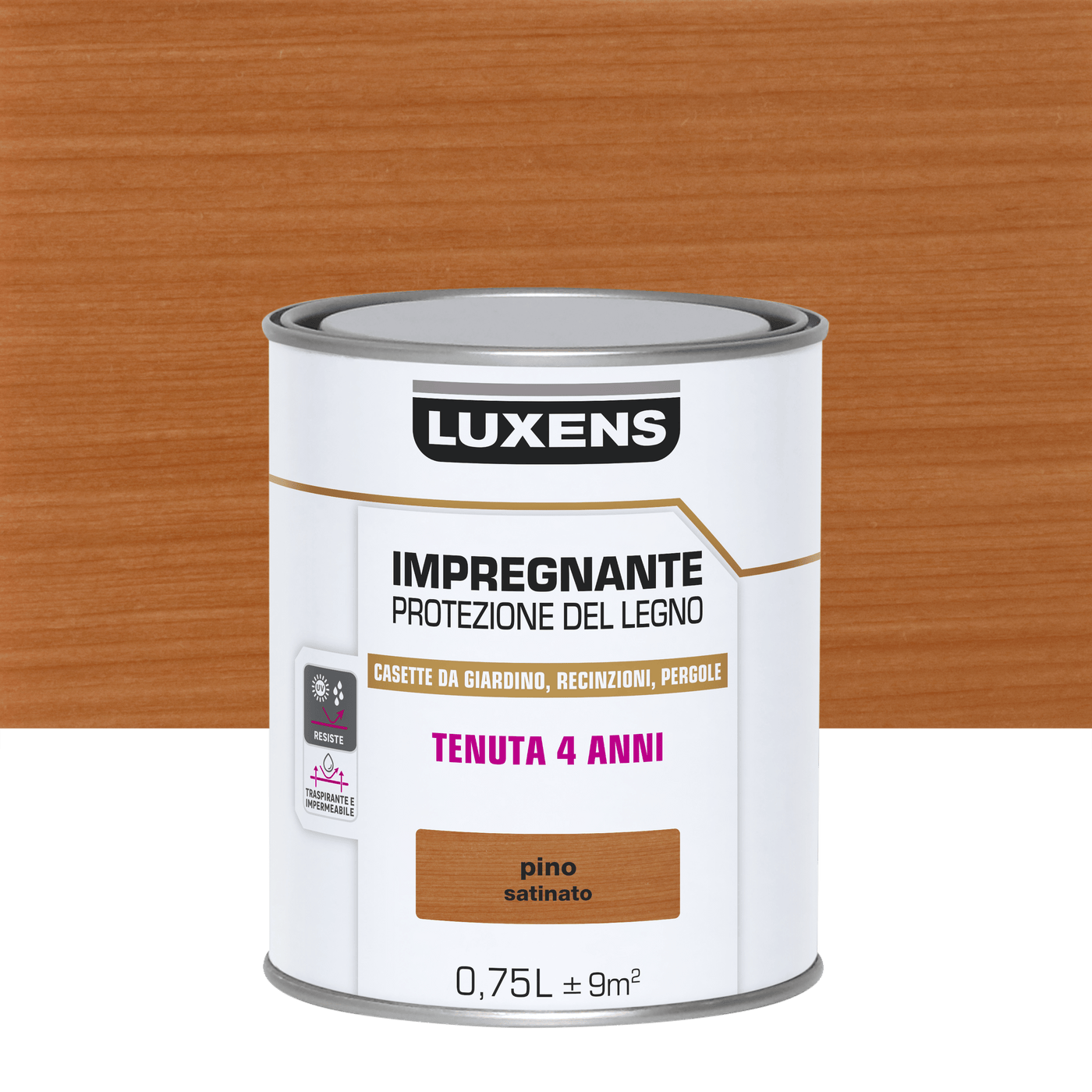 Bricocenter LUXENS PINE WATER-BASED WOOD PROTECTIVE IMPREGNATING AGENT 750 ML