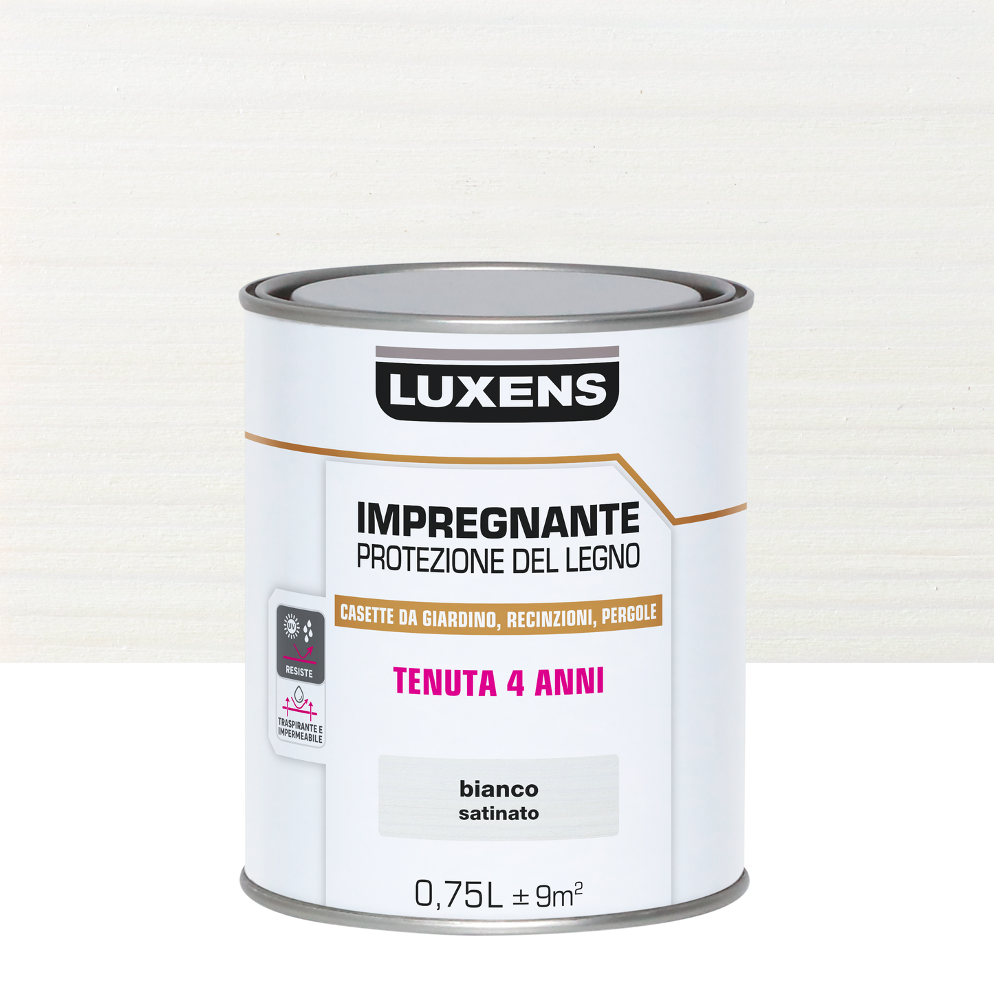 LUXENS WHITE WATER-BASED WOOD PROTECTIVE IMPREGNATING AGENT 750 ML