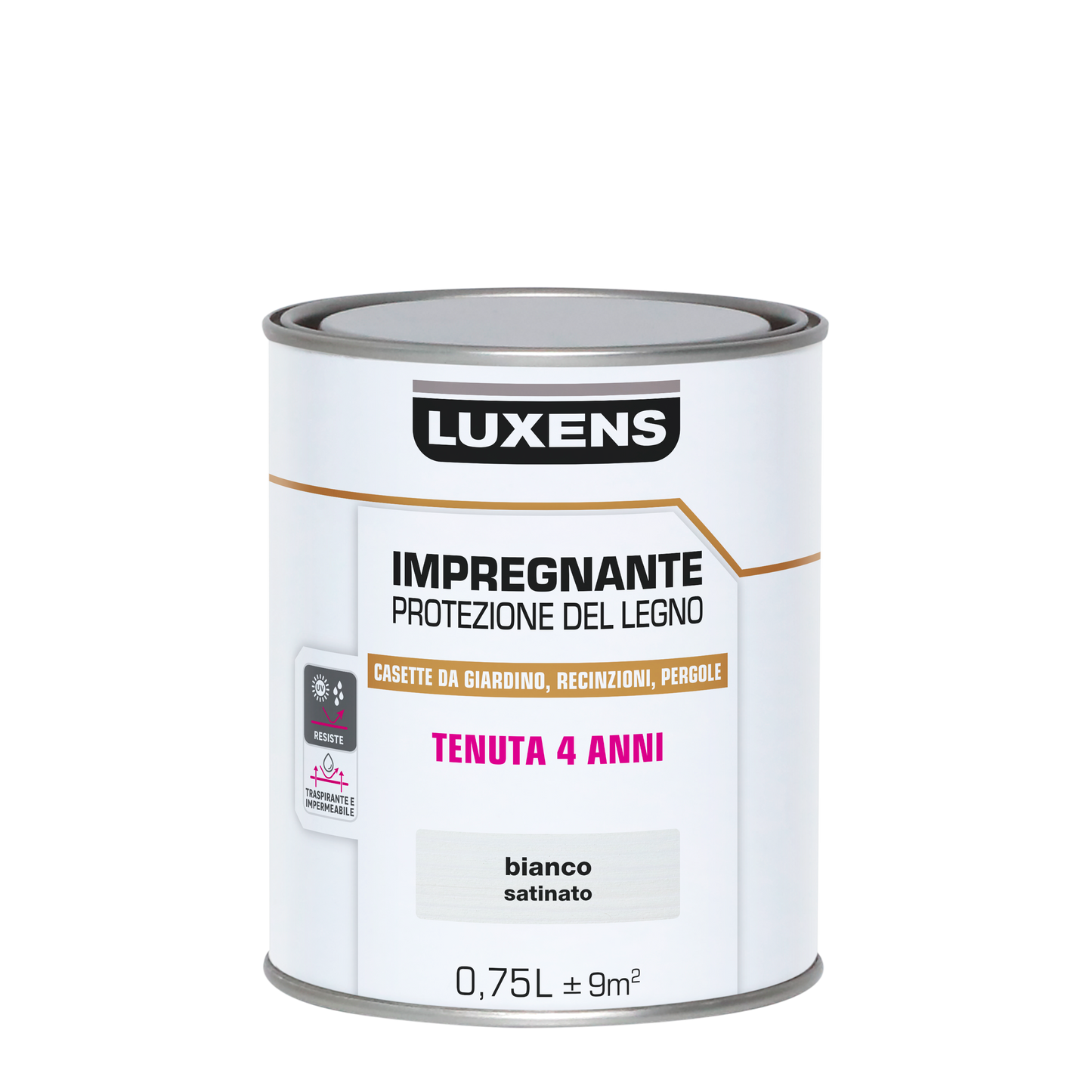 LUXENS WHITE WATER-BASED WOOD PROTECTIVE IMPREGNATING AGENT 750 ML