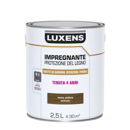 WATER-BASED WOOD PROTECTIVE IMPREGNATING AGENT DARK WALNUT LUXENS 2.5 LT