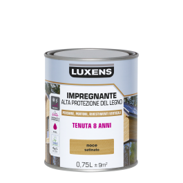 WATER-BASED WOOD PROTECTIVE IMPREGNATING AGENT WALNUT HIGH PROTECTION LUXENS 750 ML