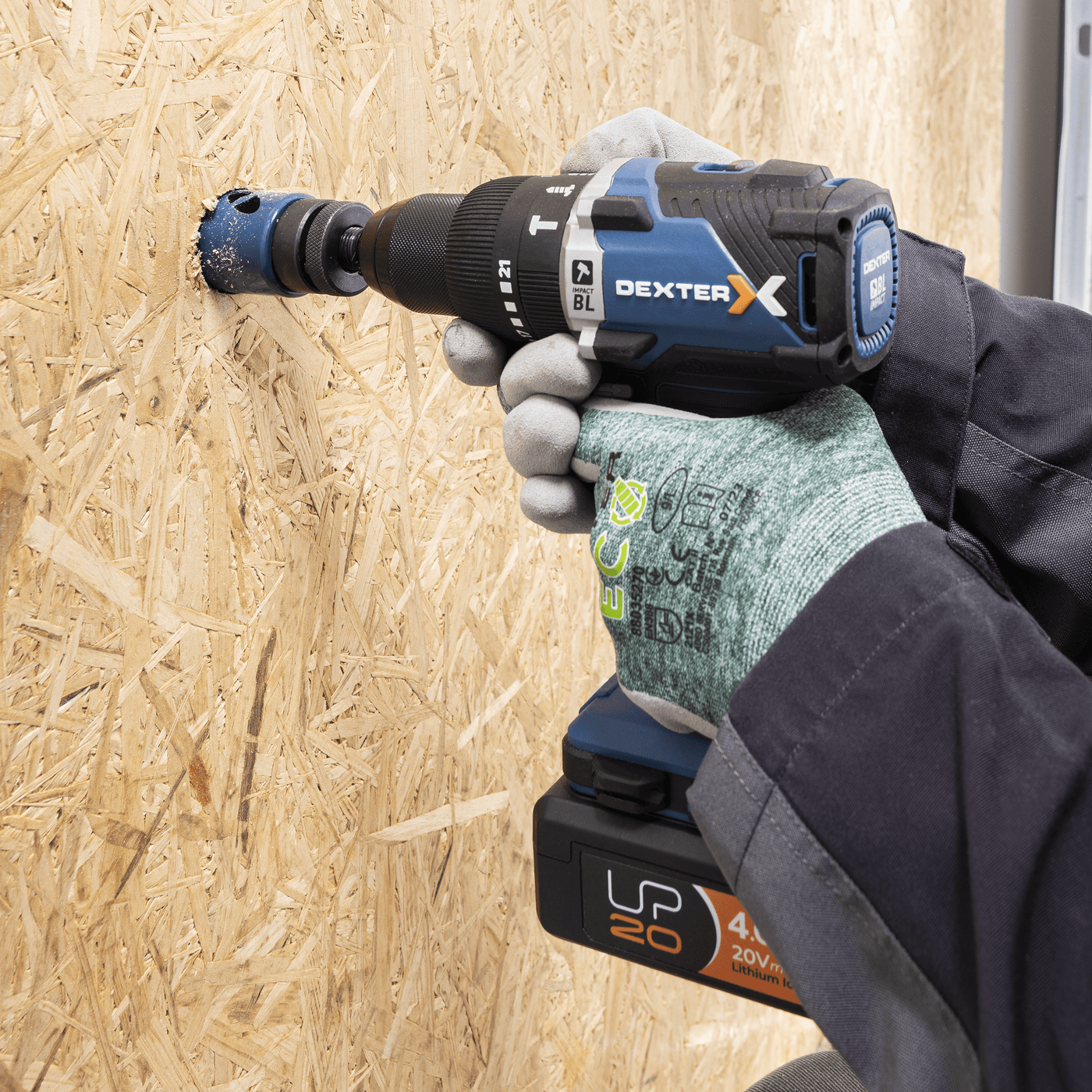Bricocenter DEXTER 45MM BIMETAL HOLE SAW, WITH STAND AND TIP