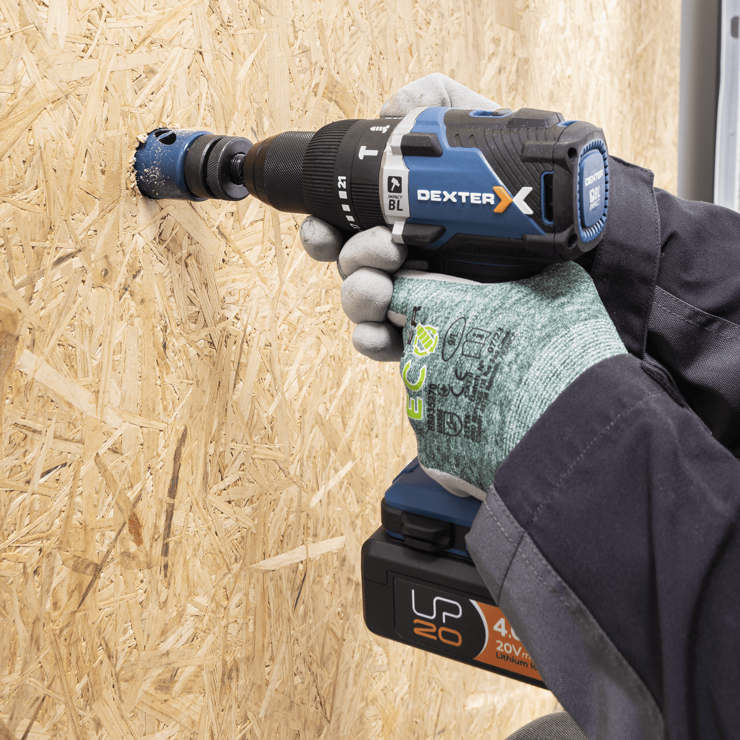 Bricocenter DEXTER 45MM BIMETAL HOLE SAW, WITH STAND AND TIP