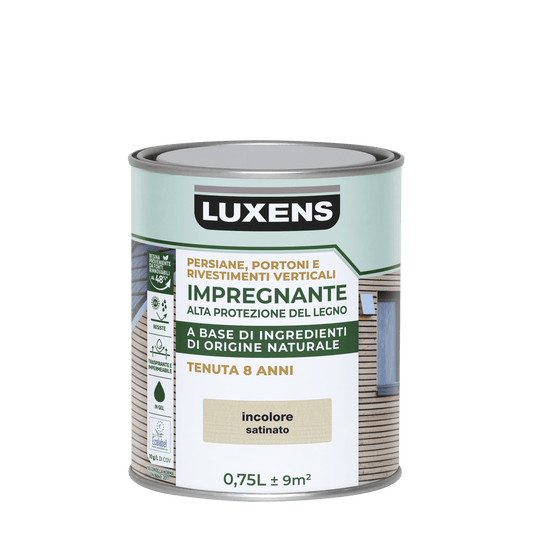 Bricocenter IMPREGNATING WOOD PROTECTIVE BASE BIO OAK HIGH PROTECTION LUXENS 750 ML