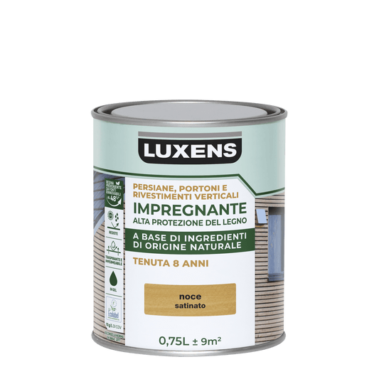 Bricocenter IMPREGNATING WOOD PROTECTIVE BASE BIO WALNUT HIGH PROTECTION LUXENS 750 ML