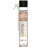 POLYURETHANE FOAM FOR FILLING DOORS AND WINDOWS WITH STRAW AXTON 750ML