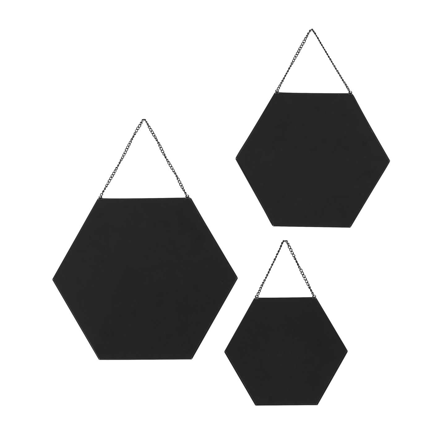 Bricocenter SET 3 HEXAGONAL MIRRORS 20-25-30CM