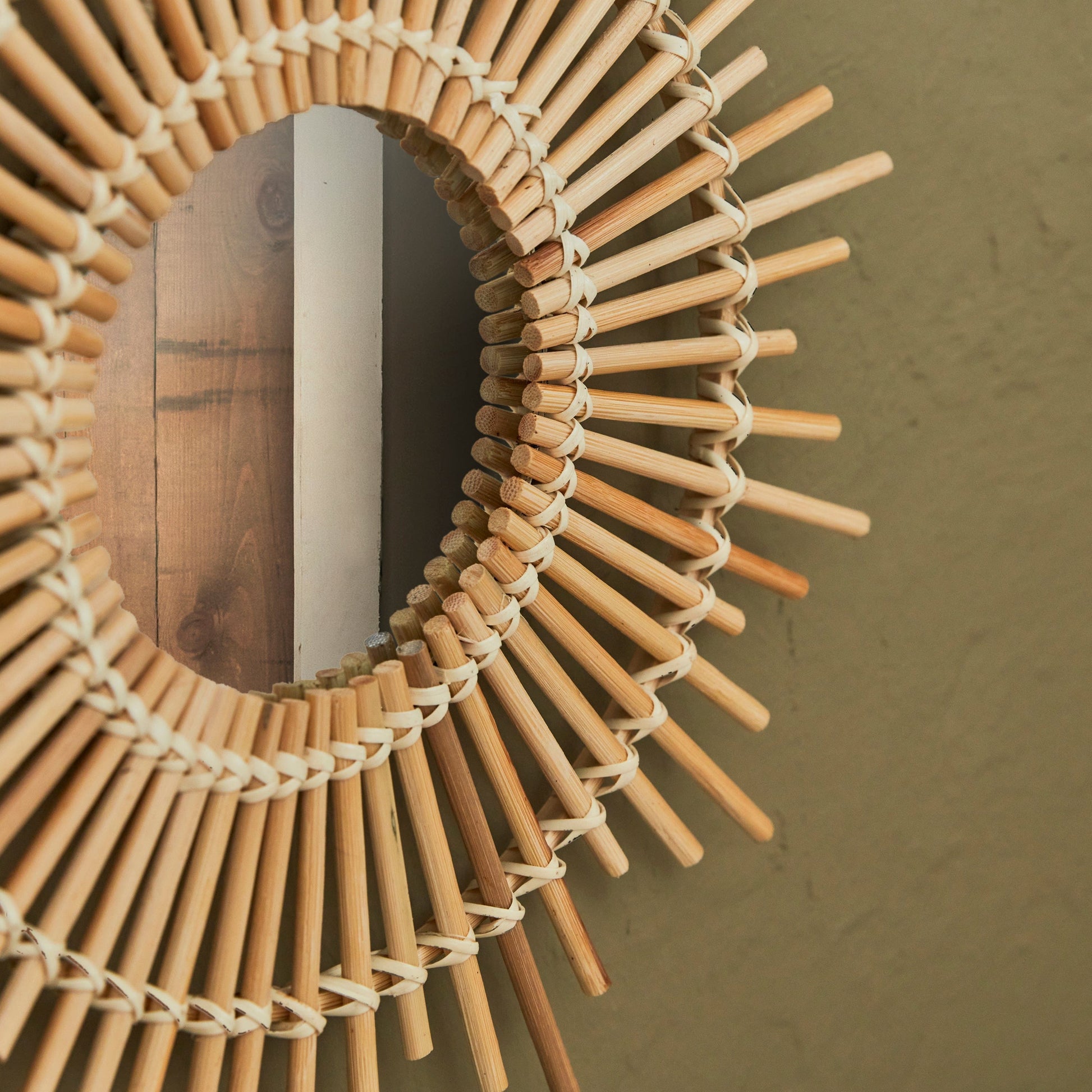 Bricocenter SET 3 BAMBOO MIRRORS D30 CM