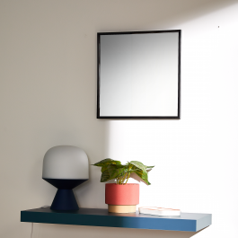 MIRROR LILA 30X30CM PVC BLACK