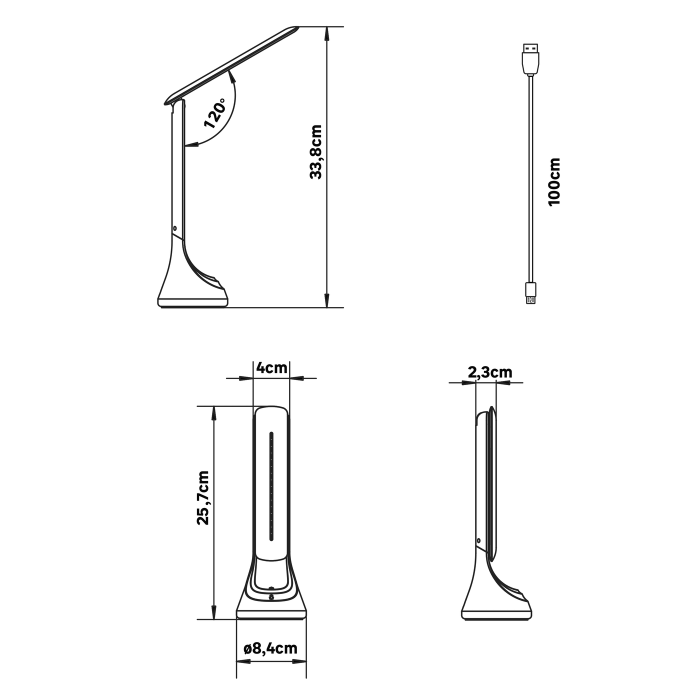 LAMP STUDIO PALASSO WHITE PLASTIC H