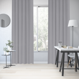 KALPE GREY OPAQUE CURTAIN 140X280CM WITH EYELETS