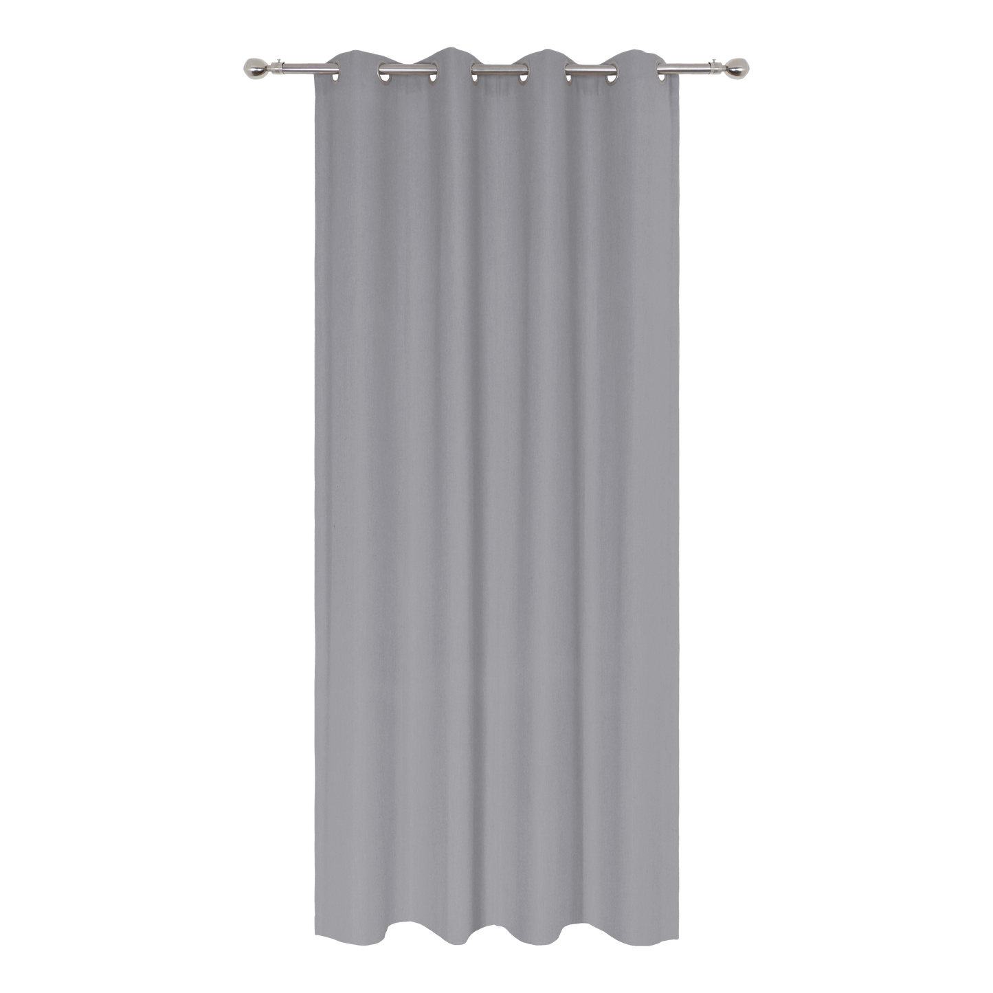 KALPE GREY OPAQUE CURTAIN 140X280CM WITH EYELETS