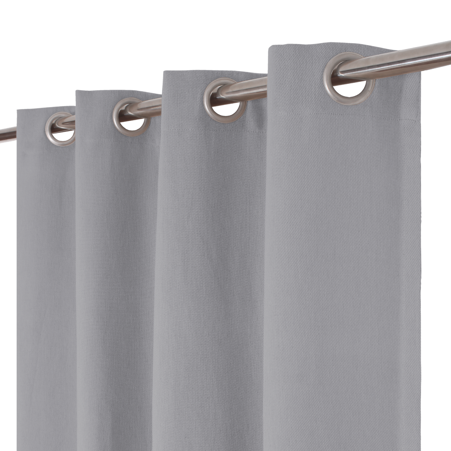 KALPE GREY OPAQUE CURTAIN 140X280CM WITH EYELETS