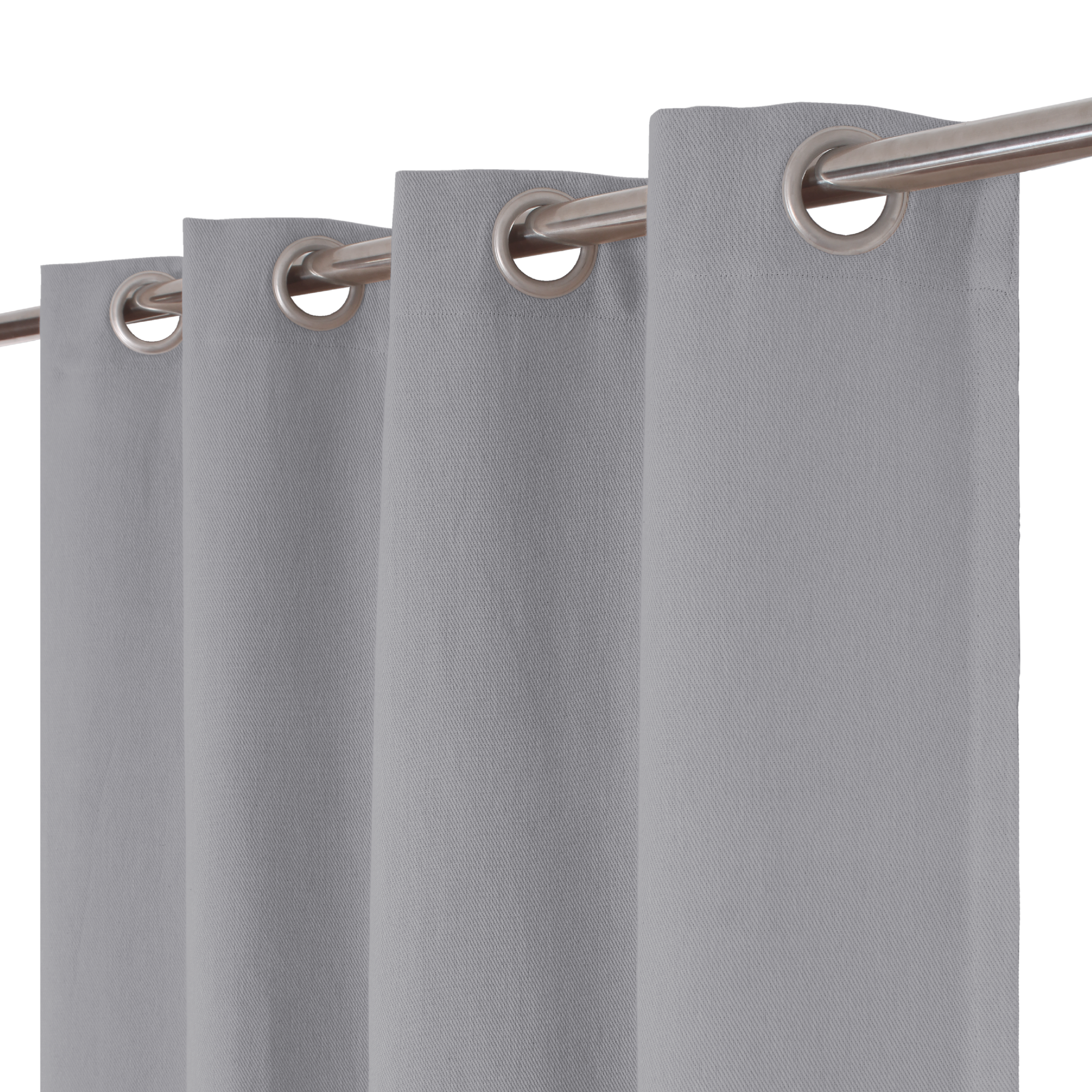 KALPE GREY OPAQUE CURTAIN 140X280CM WITH EYELETS