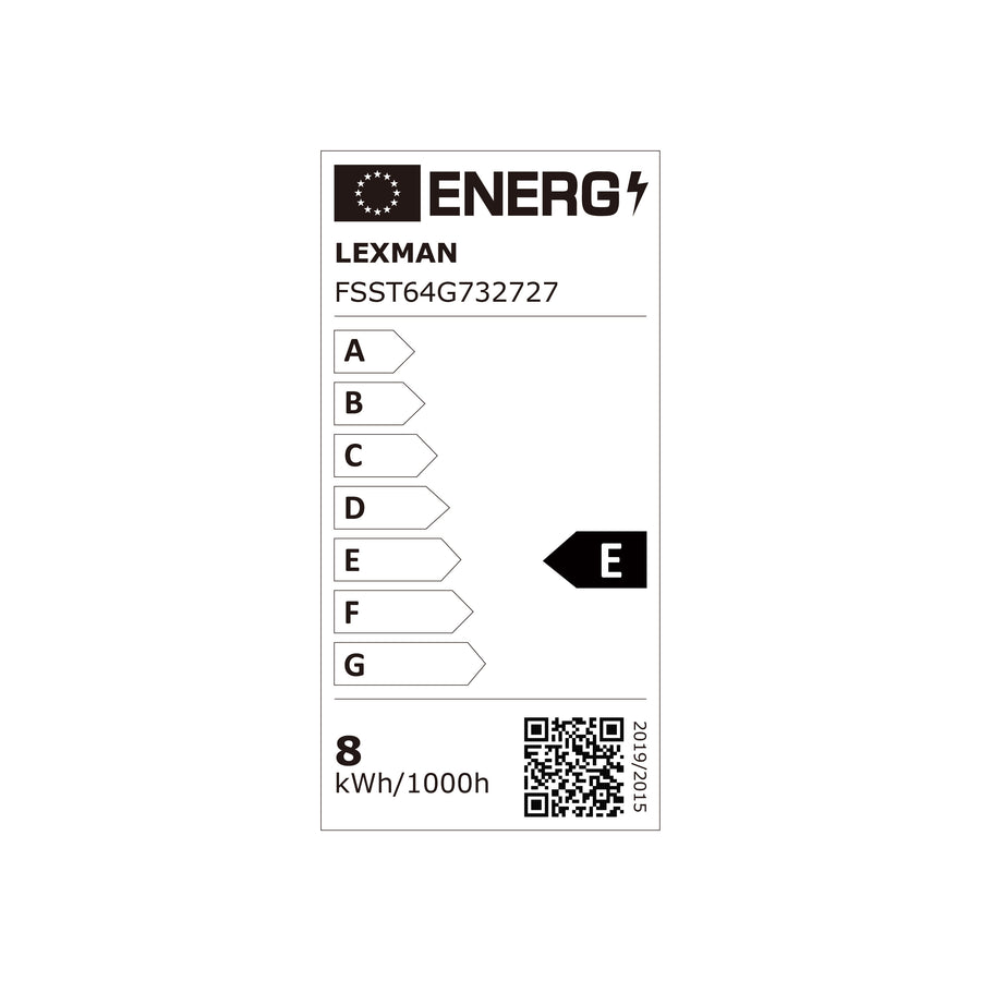 DECORATIVE LED BULB E27= 60W AMBER PEAR ZIGZAG