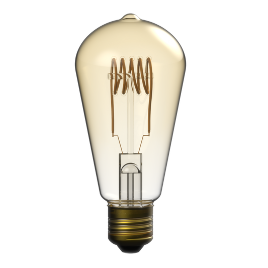 DECORATIVE LED BULB E27= 60W AMBER PEAR