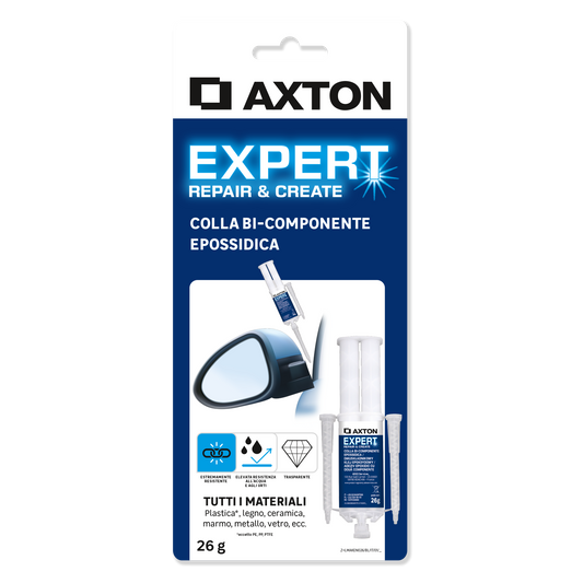 TWO-COMPONENT EPOXY GLUE ALL MATERIALS EXPERT AXTON 26GR