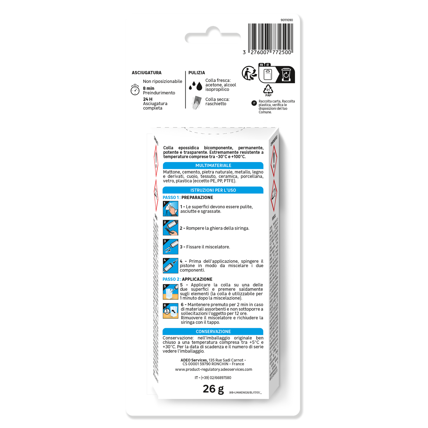 TWO-COMPONENT EPOXY GLUE ALL MATERIALS EXPERT AXTON 26GR